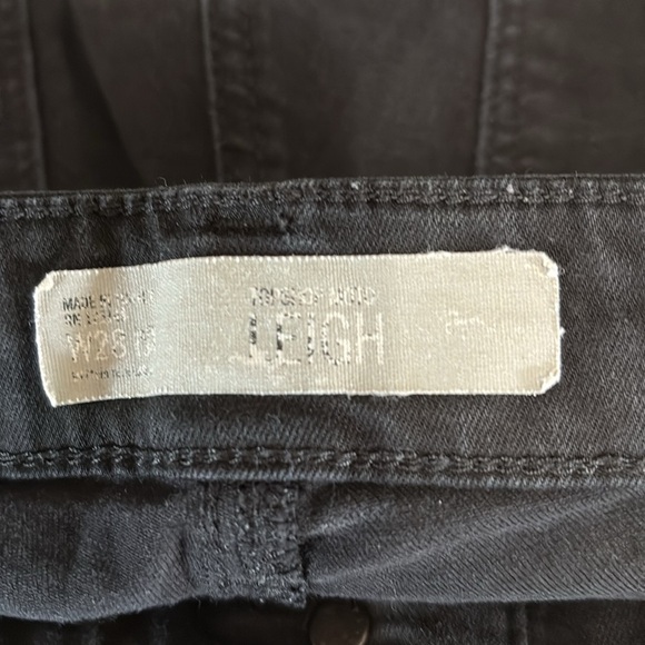 Topshop MOTO Women’s Size 28 (6) Distressed Black Jeans - Picture 3 of 6